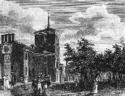 Birch, William Russell Back of the State House at Philadelphia e oil painting
